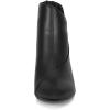 imageAllegra K Womens Pointed Toe Zipper Wedge Heel Ankle BootiesBlack