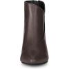 imageAllegra K Womens Pointed Toe Zipper Wedge Heel Ankle BootiesCoffee