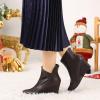imageAllegra K Womens Pointed Toe Zipper Wedge Heel Ankle BootiesCoffee