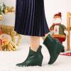 imageAllegra K Womens Pointed Toe Zipper Wedge Heel Ankle BootiesDark Green