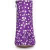 imageAllegra K Womens Polka Dots Pointed Toe Stiletto Heel Satin Ankle BootsPurple
