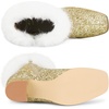 image:imageAllegra K Sparkly Glitter Boots for Women Square Toe Chunky Heel Faux Fur Ankle BootsGold