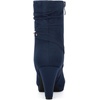 image:imageAllegra K Womens Ankle Zip Platform High Heel Navy Blue Mid Calf Boots 8 M US