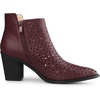 image:imageAllegra K Womens Cut Out Boots Pointed Toe Chunky Low Heels Dressy Western Ankle Boots
