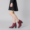 image:imageAllegra K Womens Cut Out Boots Pointed Toe Chunky Low Heels Dressy Western Ankle Boots