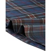 image:imageAllegra K Womens Peter Pan Collar Contrast Color Button Decor ALine Preppy Plaid Mini DressDark Blue