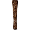 image:imageAllegra K Womens Platform Block Heel Leopard over Knee High Boots  65 M US