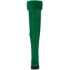 image:imageAllegra K Womens Platform Faux Fur Zipper Chunky Heel Over Knee Thigh High BootsEmerald Green