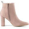 image:imageAllegra K Womens Pointed Toe Zipper Block Heel Ankle Chelsea BootsDust Pink