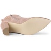 image:imageAllegra K Womens Pointed Toe Zipper Block Heel Ankle Chelsea BootsDust Pink