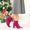 image:imageAllegra K Womens Pointed Toe Zipper Block Heel Ankle Chelsea BootsHot Pink