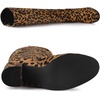 image:imageAllegra K Womens Side Zipper Chunky Heel Knee High Leopard Boots 10 M US 