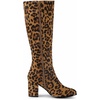 image:imageAllegra K Womens Side Zipper Chunky Heel Knee High Leopard Boots 9 M US 