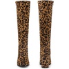 image:imageAllegra K Womens Side Zipper Chunky Heel Knee High Leopard Boots 9 M US 