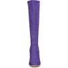 image:imageAllegra K Womens Side Zipper Chunky Heel Knee High Purple Boots 10 M US 