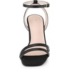 image:imageAllegra K Womens Chunky Heel Raffia Heels Bohemia Square Toe Slingback Strappy Linen SandalsBlack