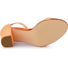 image:imageAllegra K Womens Glitter Ankle Strap Chunky Heels Orange Sandals  8 M US