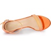 image:imageAllegra K Womens Glitter Ankle Strap Chunky Heels Orange Sandals  8 M US