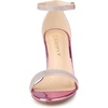 image:imageAllegra K Womens Glitter Ankle Strap Chunky Heels Pink Sandals 7 M US