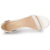 image:imageAllegra K Womens Glitter Ankle Strap Chunky Heels White Sandals  8 M US