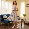 image:imageAllegra K Womens Platform Bow Chunky Heels TStrap Mary Janes PumpsPink