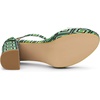 image:imageAllegra K Womens Printed Clear Platform Chunky Heel Green Sandals  75 m US