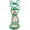 image:imageAllegra K Womens Strappy Lace Up Chunky Heeled Green Heels Sandals 85 m US