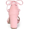 image:imageAllegra K Womens Tie Up Strappy Heels Light Pink Chunky High Heels Sandal 65 M US