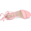 image:imageAllegra K Womens Tie Up Strappy Heels Light Pink Chunky High Heels Sandal 65 M US