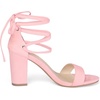 image:imageAllegra K Womens Tie Up Strappy Heels Light Pink Chunky High Heels Sandal 65 M US
