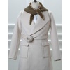 image:imageAllegra K Triangle Knit Scarves for Women Solid Color Winter Warm Shawl Two Tune