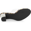 image:imageAllegra K Womens Clear Glitter Chunky Heels Slide Heel Sandals