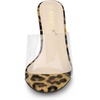 image:imageAllegra K Womens Clear Glitter Chunky Heels Slide Heel Sandals