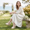 image:imageAllegra K Womens Espadrilles Lace Wedges Wedge SandalsFlower White