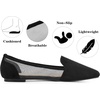 image:imageAllegra K Womens Pointed Toe Mesh Slip on Ballet Flats
