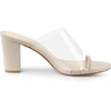 image:imageAllegra K Womens Ring Clear Chunky Heels Slide Heel Sandals