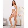 image:imageAllegra K Womens Underwear Satin Invisible Bikini Comfortable NoShow ThongsPink