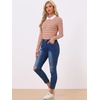 image:imageAllegra K Womens Striped Cute Shirts Peter Pan Collar Casual Trendy Fitted Long Sleeve TopMulticolor