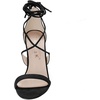 image:imageAllegra K Womens Stiletto Heel Laceup Sandals  3 34 inches Heel Open Toe Comfortable Faux Suede perfect for Evening Party Wedding Date NightBlack