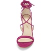 image:imageAllegra K Womens Stiletto Heel Laceup Sandals  3 34 inches Heel Open Toe Comfortable Faux Suede perfect for Evening Party Wedding Date NightHot Pink