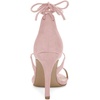 image:imageAllegra K Womens Stiletto Heel Laceup Sandals  3 34 inches Heel Open Toe Comfortable Faux Suede perfect for Evening Party Wedding Date NightLight Pink