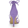 image:imageAllegra K Womens Stiletto Heel Laceup Sandals  3 34 inches Heel Open Toe Comfortable Faux Suede perfect for Evening Party Wedding Date NightPurple