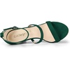 image:imageAllegra K Women Open Toe Triple Straps Stiletto High Green Heel Sandals 10 m US