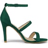 image:imageAllegra K Women Open Toe Triple Straps Stiletto High Green Heel Sandals 10 m US