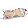 image:imageAllegra K Womens Block Heel Lace Up Sandals  2 38 inches Heel Flower PrintedComfortable Faux Suede perfect for Evening Party Wedding Date NightMint Green