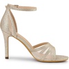 image:imageAllegra K Womens Glitter Ankle Strap Stiletto Heels SandalsLight Gold