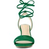 image:imageAllegra K Womens Open Toe Lace Up Stiletto Green Heels Sandals 7 m US