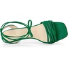 image:imageAllegra K Womens Open Toe Lace Up Stiletto Green Heels Sandals 7 m US