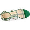 image:imageAllegra K Womens Rhinestone Ankle Strap Stiletto High Green Heel Sandals 7 m US