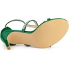 image:imageAllegra K Womens Rhinestone Ankle Strap Stiletto High Green Heel Sandals 7 m US